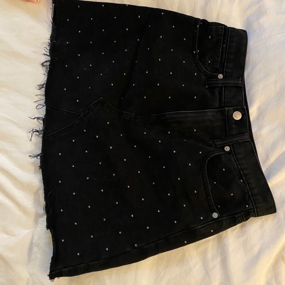 madewell black skirt